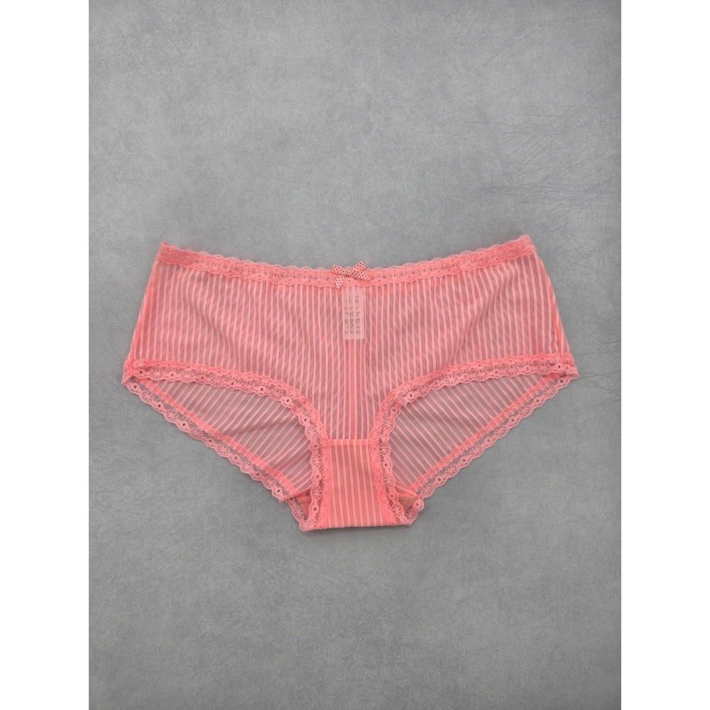 Pink Lace Striped Coquette Whimsy Fairy Large 12